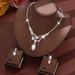 Women’s Jewelry Set Fashion Temperament Light Luxury Rhinestone Necklace Earrings Set Temperament Full Diamond Set Exquisite_ipsvogv.com