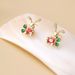 Brass Real Gold Electroplating Hot Selling Cute Rabbit Inlaid Zircon Niche Light Luxury Super Flash Female Earrings_ipsvogv.com