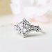 Cao Shi Princess Pattern Sea Blue Simulated With Diamond Zircon Inlaid, Noble And Exquisite Index Finger Ring_ipsvogv.com