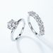 Brilliant Eternal Moissanite Ring S925 Silver Inlaid Moissanite Ring Engagement Simple_ipsvogv.com