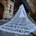 Hair Jwlry V146 Vil Long Cathdral Bridal Vils 1 Tir Lac Appliqus Edg Mantilla Wid Wdding Accssoris For_ipsvogv.com