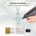 Classic Mosan Pendant Pure Silver Gold Plated Fashion Cross Collar Necklace_ipsvogv.com