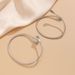 personality open arm chain fashion arm ring cross border design metal plain ring water drop arm bracelet set_ipsvogv.com