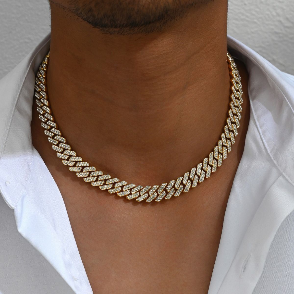 American minimalist hip-hop men's necklace with versatile niche design, collarbone chain, fashionable and personalized_ipsvogv.com