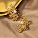 Ladies personality niche Snowflake style earrings Fashion temperament splicing earrings earrings_ipsvogv.com