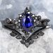Sanjie Luxury Engagement Wedding Couple Pair Fashion Blue Zircon Set Ring_ipsvogv.com