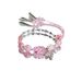 Sweet Glass Flower Butterfly Bamboo Knot Tassel Geometric Bracelet With Fashionable Design, Niche Temperament, High-end_ipsvogv.com