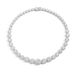 Unisex Jewelry Fashion Hip Hop Gradient Flower Tennis Chain Micro Inlaid Zircon Personality Stacking Versatile Men And Women Trendy Rap Necklace_ipsvogv.com