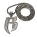 New with Diamond Hip Hop Letter Necklace Fashionable and Personalized Alloy Collar_ipsvogv.com