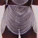 Fashion Multi-layer Rhinestone Waist Chain, European And American Street Shooting Shiny Nightclub Sexy Hip Chain Body Chain_ipsvogv.com
