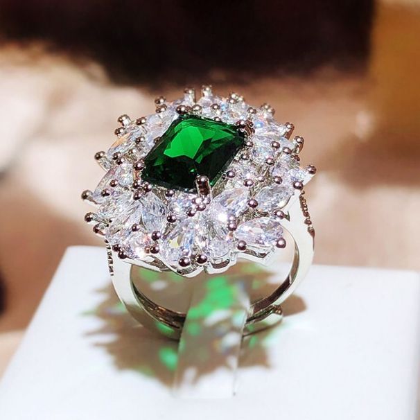 celebrity High End Streaming Internet Live New Product, Light Luxury Simulation Inlaid With Green Zircon Full Diamond, Product, Diamond,_ipsvogv.com