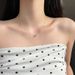 Minimalist Temperament, Six Claw Necklace, Women's Titanium Steel Not Fading, Niche, Light Luxury, Single Diamond_ipsvogv.com
