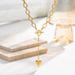 New Stainless Steel OT Buckle Heart Pendant Tassel Collarbone Chain Niche Luxury High-end Fashion Accessory_ipsvogv.com