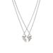 New Fashionable Personalized Best Friends Love Splicing And Necklace Accessories 2-piece Set_ipsvogv.com