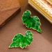 Fashionable Personalized Small Fragrant Wind Drip Oil Leaf Ear, Light Luxury Elegant And High-end Silver Needle_ipsvogv.com