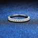 S Pure Silver Moissanite Diamond Ring For Women, Fashionable, Versatile And High-end_ipsvogv.com