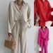 Temperament Lapel Long-sleeved Shirt Lace-up Pants Fashion Casual Suit_ipsvogv.com