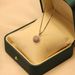 Necklace Women's Luck Comes with Revolving Rings, Earrings, Titanium Steel Necklace, Three Piece Set, Rare Zircon Clavicle Chain Women_ipsvogv.com