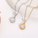 Titanium steel black and white double-sided Roman necklace for women, simple and easy to match temperament, light and_ipsvogv.com