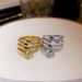 Green eyes snake ring multi-layer design sense cool fashion female zircon wrapped small snake index finger ring_ipsvogv.com