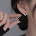 S999 Pure Silver Mobius Plain Hoop Earrings For Women Cold Style Twisted Line Personality Ear Buckle High End Earrings_ipsvogv.com