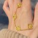 Gold Shop With Clover Bracelet Women's Gold-plated Fashion Light Silk Four-leaf Wer Jewelry_ipsvogv.com