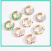 Women’s Jewelry Set Fashion Fashionable And Simple Colorful Flower Earrings Copper Plated With Real Gold All Match Earrings Oil Drop Ear Buckles_ipsvogv.com