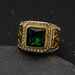 New Style Titanium Steel/316 Stainless Steel Inlaid Colorful Masonic AG Ring_ipsvogv.com
