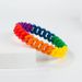 American Style Personality Camouflage Mixed Color Hollow Silicone Braided Trendy Men's Wristband Fashion Simple Bracelet_ipsvogv.com