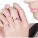 Natural Morgan Stone Love with Micro Setting Zircon Gold Plated Orange Pink Diamond Heart Ring_ipsvogv.com