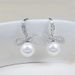 South Korea's Dongdaemun Design Bow Pearl Earrings Temperament Personality All Match Ins Style Ear Jewelry Earrings_ipsvogv.com