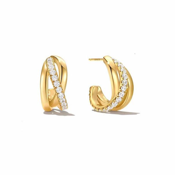 Women's Jewelry Gold Plated Earrings Niche Design Light Luxury Earrings High End Earring Accessories_ipsvogv.com