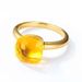 Simple Colored Gemstone Ring Female S925 Silver Inlaid Amethyst Finger Ring Fashion All Match High End Feeling_ipsvogv.com