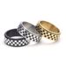 Men's Jewelry Trendy Stainless Steel Black And White Chessboard Rotatable Ring Fashionable Titanium Steel Ring Jewelry_ipsvogv.com