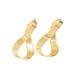 Simple fashionable OL geometric alloy for women with a high-end feel. Earrings wrapped around niche designs and_ipsvogv.com