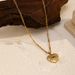 Women’s Jewelry Set Fashion Versatile Love Blue Eye Opposite Sex Pearl Stainless Steel Earrings Necklace_ipsvogv.com