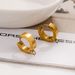 French Circular With A Sense Of Luxury, Niche Lightweight DIY Titanium Steel Non Fading Earrings, And Earrings_ipsvogv.com