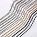 Wholesale 2mm 3mm Hip Hop Gold Plated Men Women Bulk Chain Necklace Stainless Steel Round Box Chains Link For Jewelry_ipsvogv.com