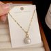 Gold Necklace Summer Fashion Fresh Micro Paved Zircon Versatile Clavicle Chain Internet Celebrity Personality Light_ipsvogv.com