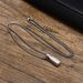 stainless steel long geometric Mobius pendant men's fashion necklace sweater chain jewelry_ipsvogv.com