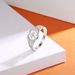 S925 Sterling Silver Ring For Women, Fashionable And Advanced Love Hollow Cross Design, Versatile And Light Luxury Ring_ipsvogv.com