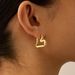 Women’s Jewelry Set Fashion Hot Sale In Real Gold Brass Electroplating Fashionable And Simple Trendy Temperament Love Ear Clip Exquisite Earrings_ipsvogv.com
