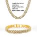 premium zinc alloy full diamond men's and women's hip-hop personaliy rendy brand Cuban chain necklace bracele_ipsvogv.com