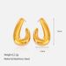 Women’s Jewelry Set Fashion Ins Style Gold Stainless Steel Ladies Earrings Fashionable Niche Exaggerated Non Fading Earrings Jewelry_ipsvogv.com