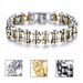 Trendy Men's Versatile Personality Hip-Hop Stainless Steel Japanese And Korean Punk Motorcycle Bicycle Bracelet Couple_ipsvogv.com