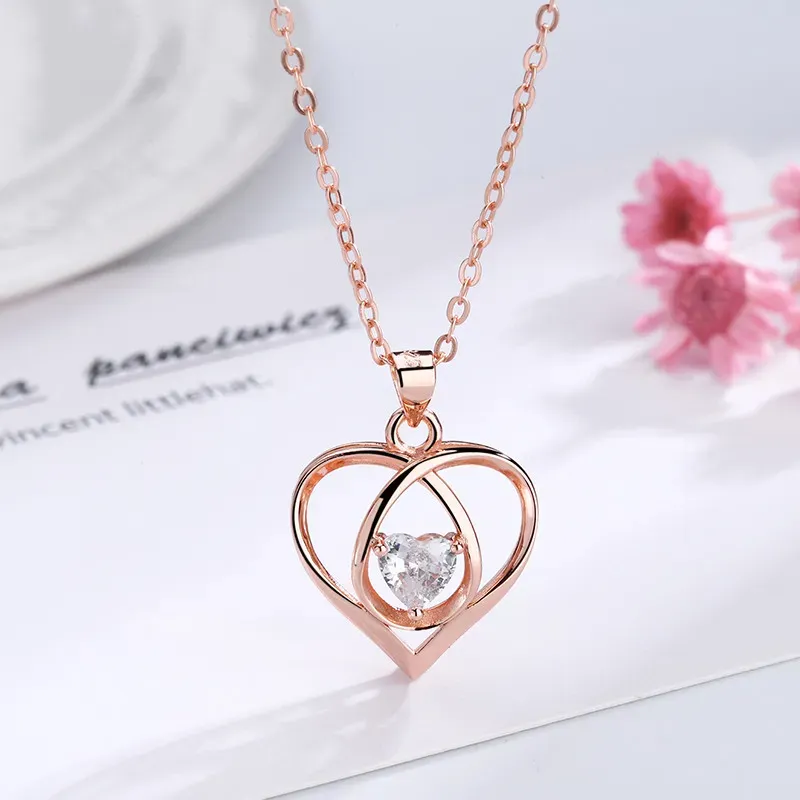 Product Heart Necklace For Women S Sliver Forever Jewelry I Love You Mother Girlfriend Wife Without Gift Box_ipsvogv.com
