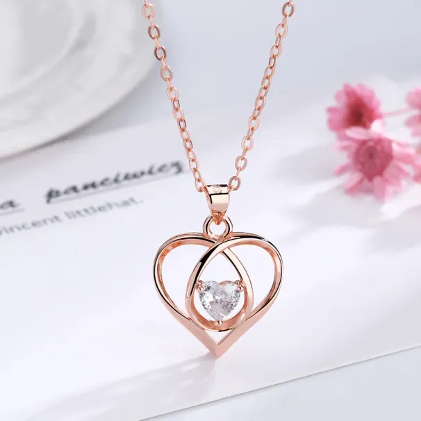 Product Heart Necklace For Women S Sliver Forever Jewelry I Love You Mother Girlfriend Wife Without Gift Box_ipsvogv.com