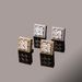 Popular Full Zircon Hip Hop Earrings Men's Square Thread Earring_ipsvogv.com