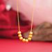 Sand Gold Bean Round Necklace, Women's High-end Accessories, Good Luck Bead Matching Chain, Chinese Style Versatile_ipsvogv.com