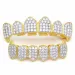 Gold Plated Copper Hip Hop Iced Out Vampire Teeth Fang Grillz Dental Mouth Grills Braces Tooth Cap Rock Rapper Jewelry_ipsvogv.com